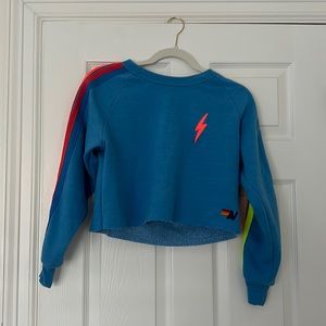 xs aviator nation cropped sweatshirt